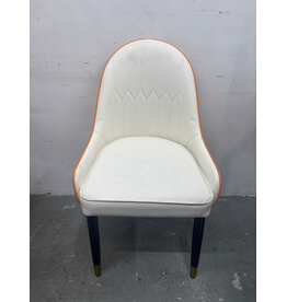 Le Creamsicle Faux Leather Dining Chair
