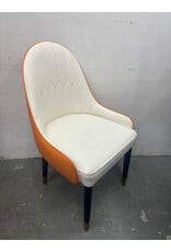 Le Creamsicle Faux Leather Dining Chair