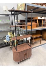 Modern 4-tier with Sliding Storage Cabinet Shelf