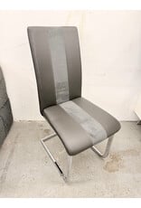 Two Tone Grey Cantilever Side Chair
