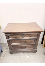Modern Brown 3-Drawer Nightstand