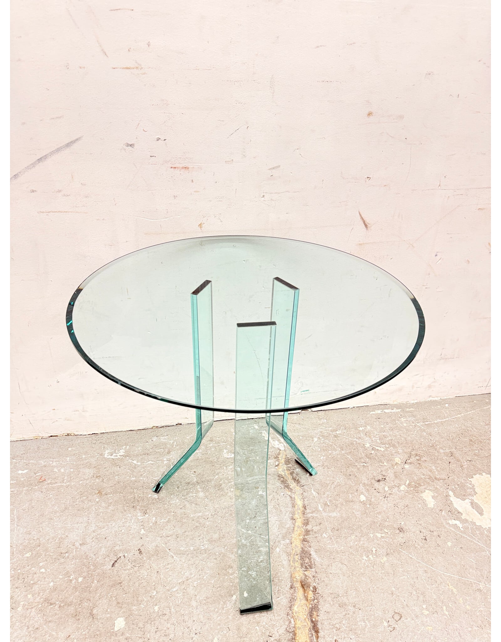 Modern All Glass Accent Table