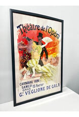 Theatre de l'Opera Carnaval by Jules Cheret, framed poster