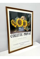 Framed Colette Privat Exhibition Poster