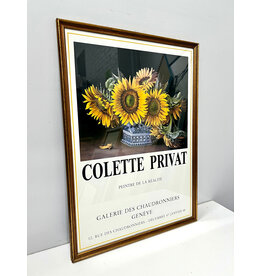 Framed Colette Privat Exhibition Poster
