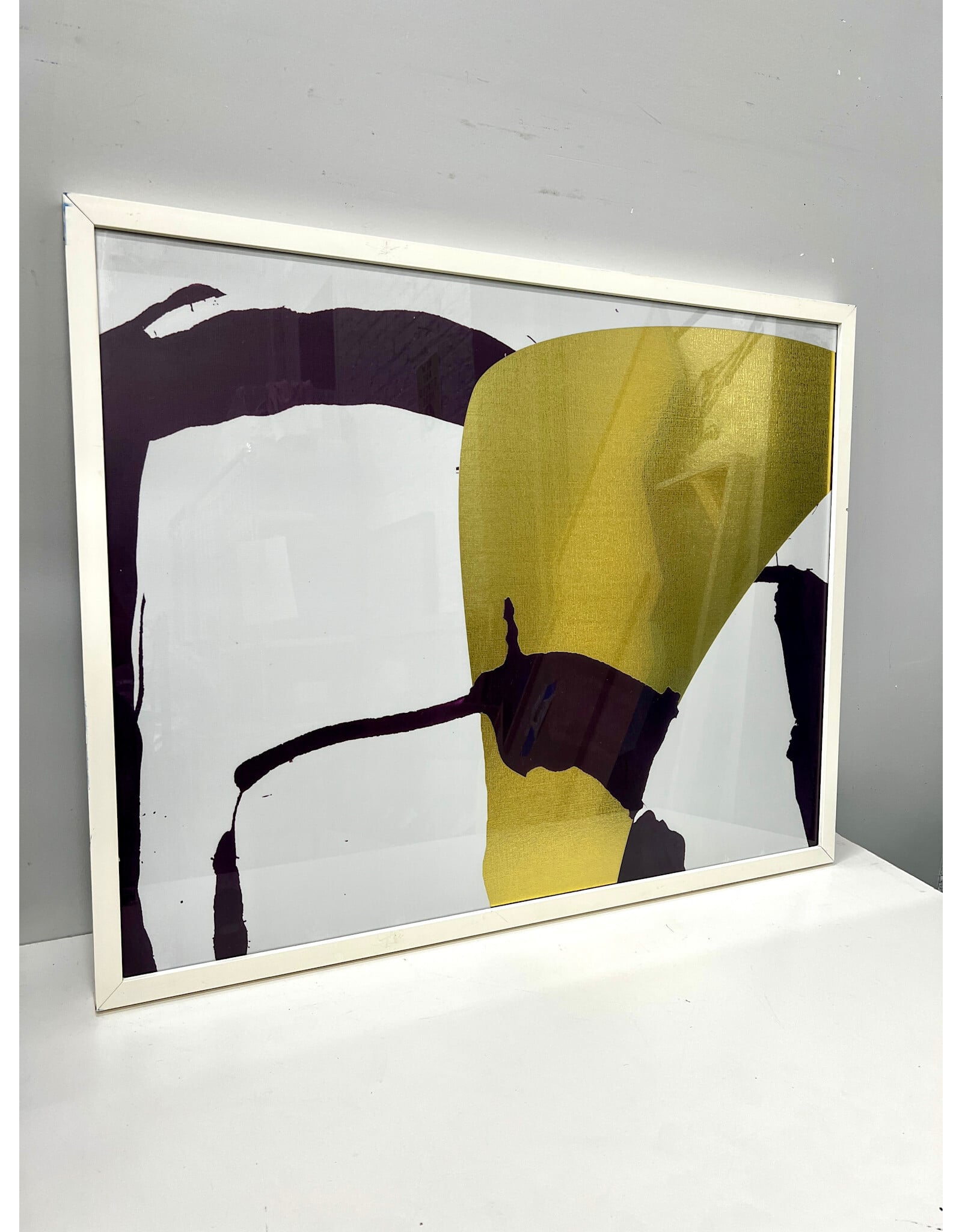 Framed Gold Abstract Print