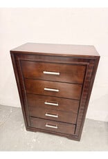 Contemporary 5-Drawer Wood Dresser Chest