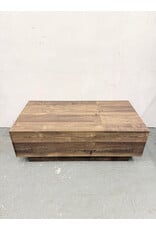 Rustic Style Rectangular Wooden Coffee Table