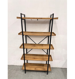 Industrial 5-Tier Bookshelf