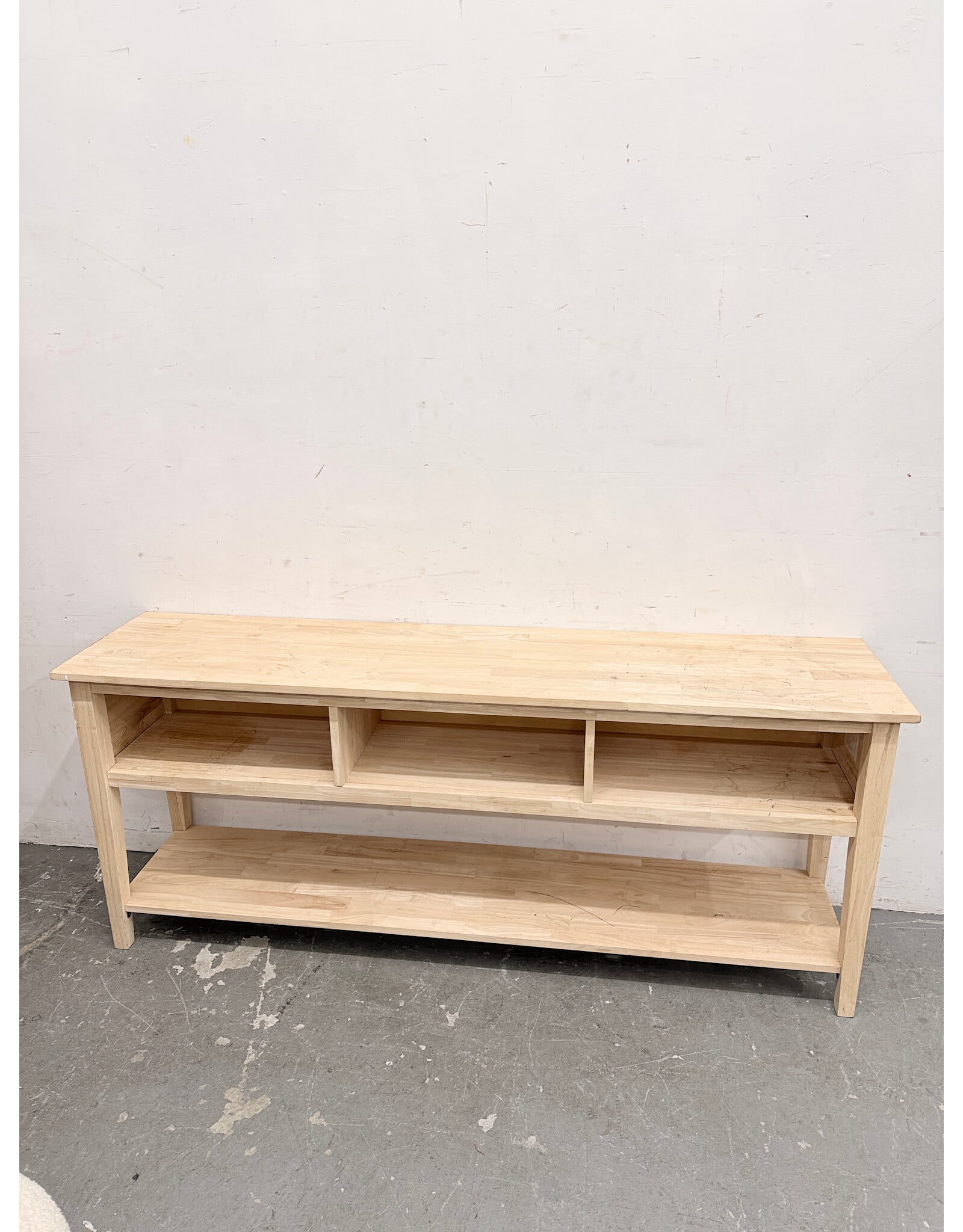 Modern Natural Solid Wood Tv Stand/Console