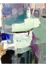Framed Abstract Painting, sgnd Hermy K.--AS IS
