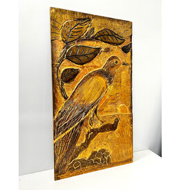 Peace and Love (2 for 1 Special), framed carved wooden wall hanging