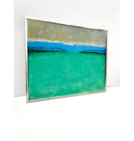 Field, framed painting, sgnd Bernard Galkin