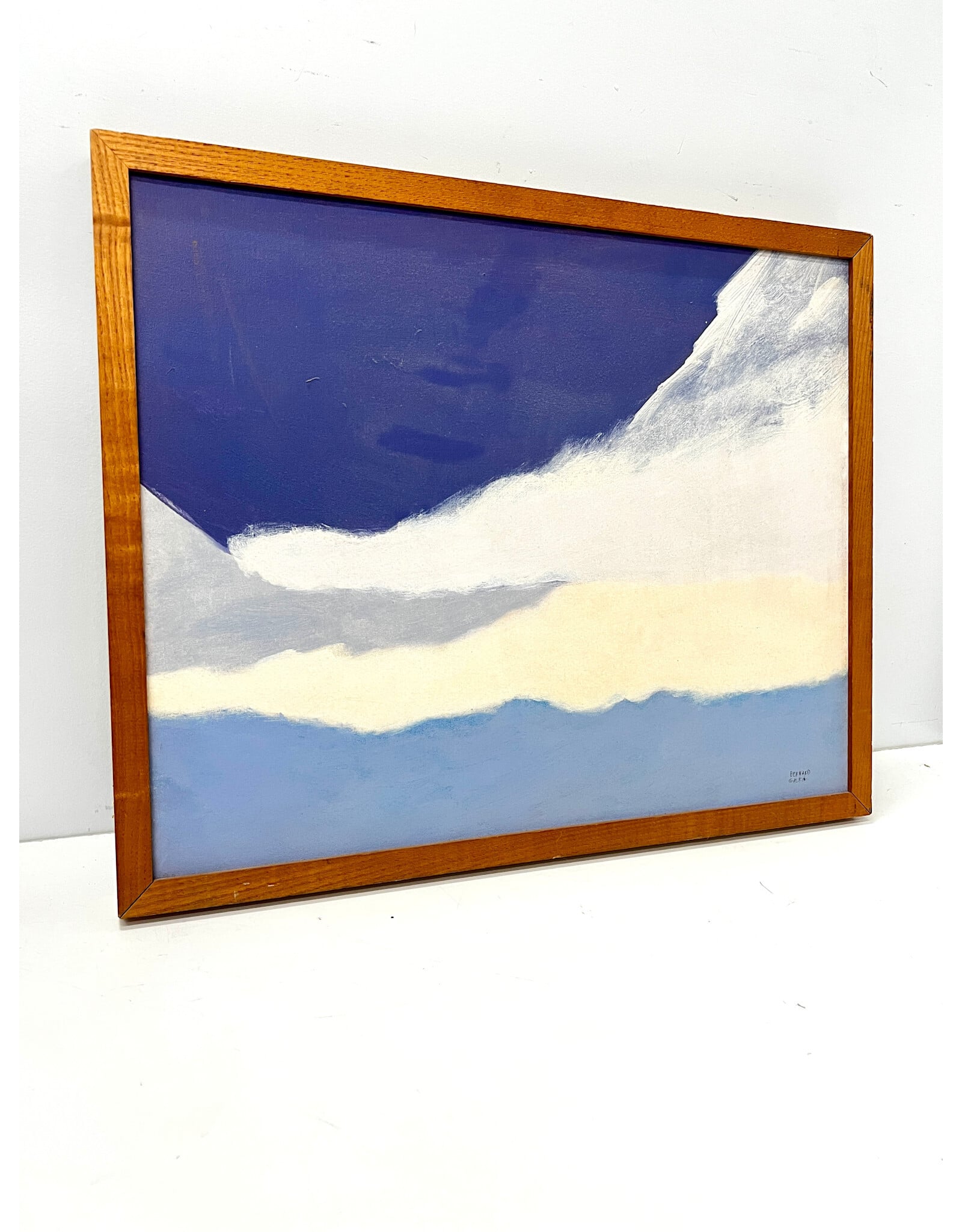 Iceberg, framed painting, sgnd Bernard Galkin