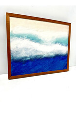 Waves, framed painting, sgnd Bernard Galkin