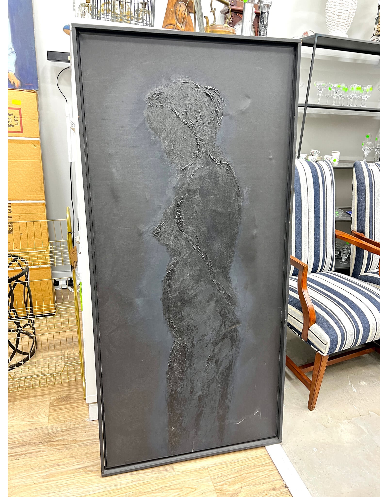 Framed Low Relief Painting