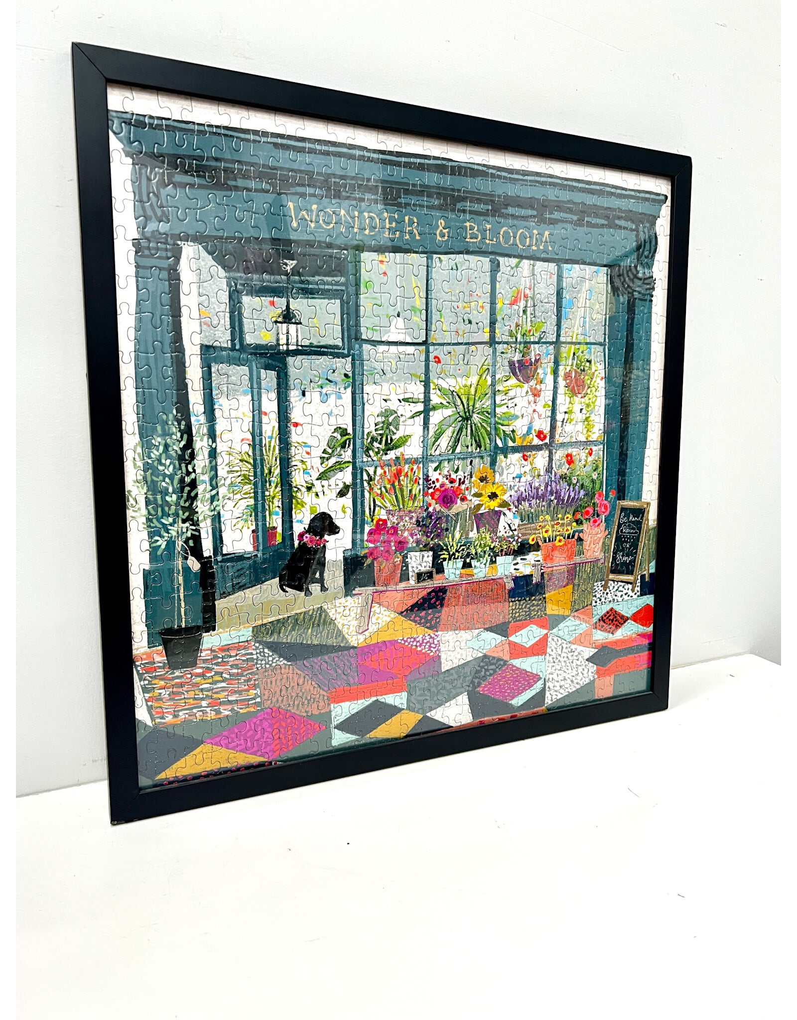 Wonder & Bloom by Victoria Ball, framed puzzle
