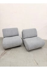 Modern Low Back Swivel Lounge Chair