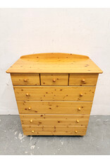Pine 7-Drawer Wood Dresser