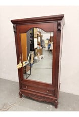 Traditional Single-Door Mahogany Armoire