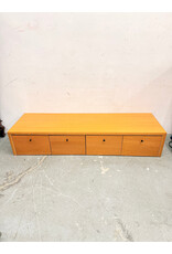 Mid-Century Modern Low Wooden Storage Cabinet