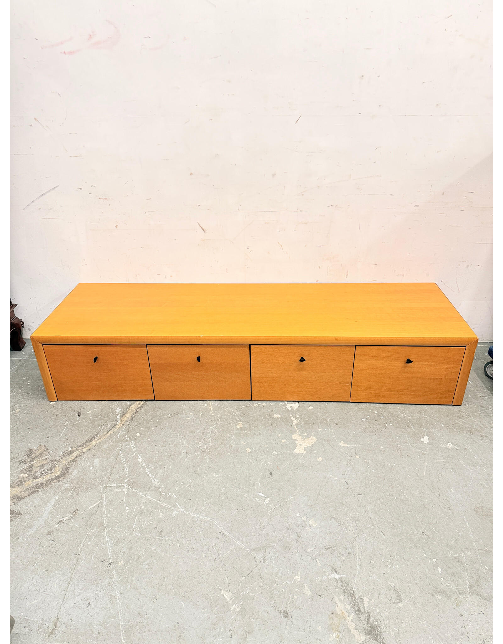 Mid-Century Modern Low Wooden Storage Cabinet