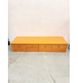 Mid-Century Modern Low Wooden Storage Cabinet