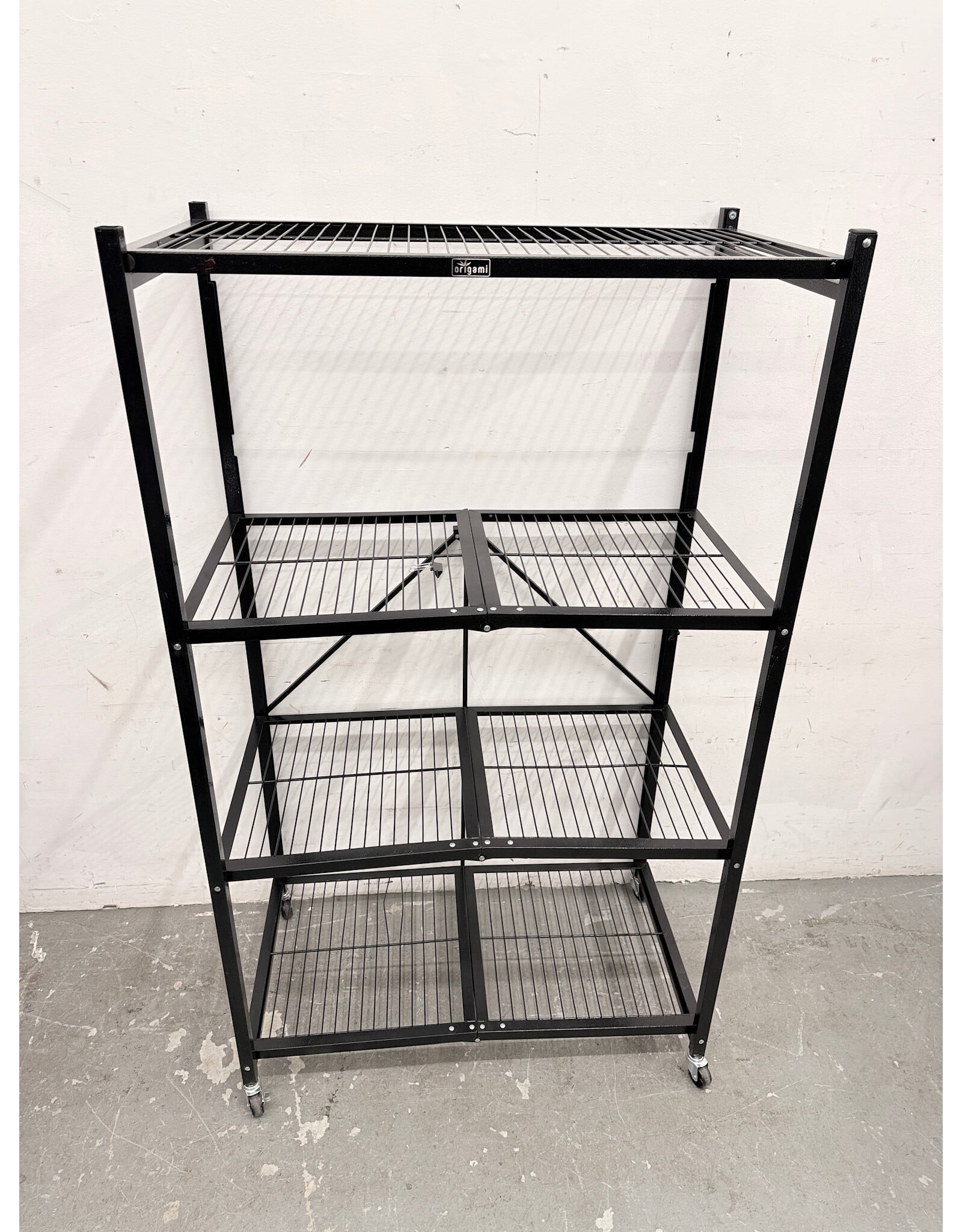 Origami 4-Tier Foldable Steel Storage Rack