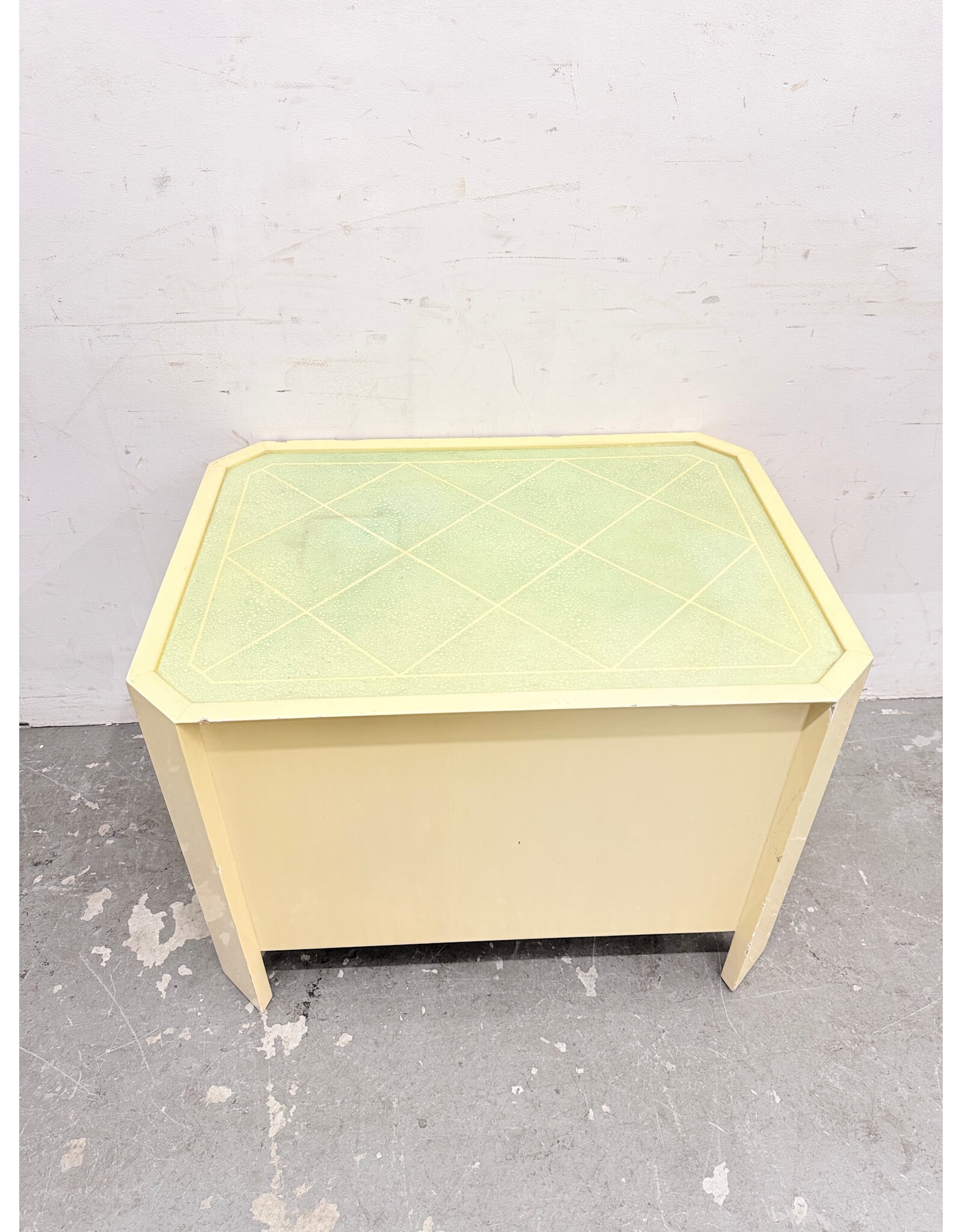 Rectangular Cream Large Nightstand