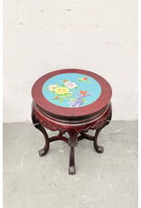Cloisonne Rosewood Reproduction Side Table