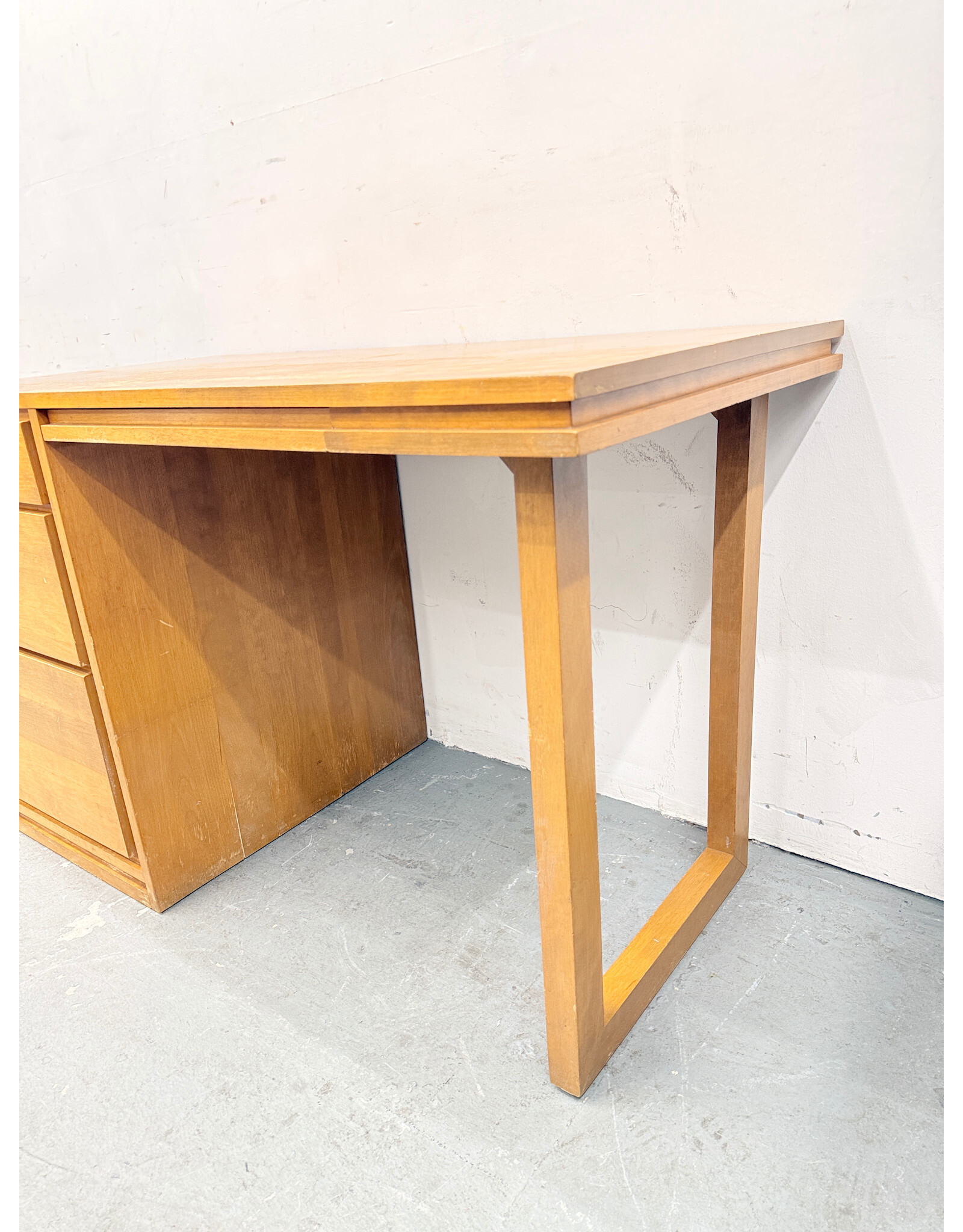 Mid-Century Modern Birch Writing Desk