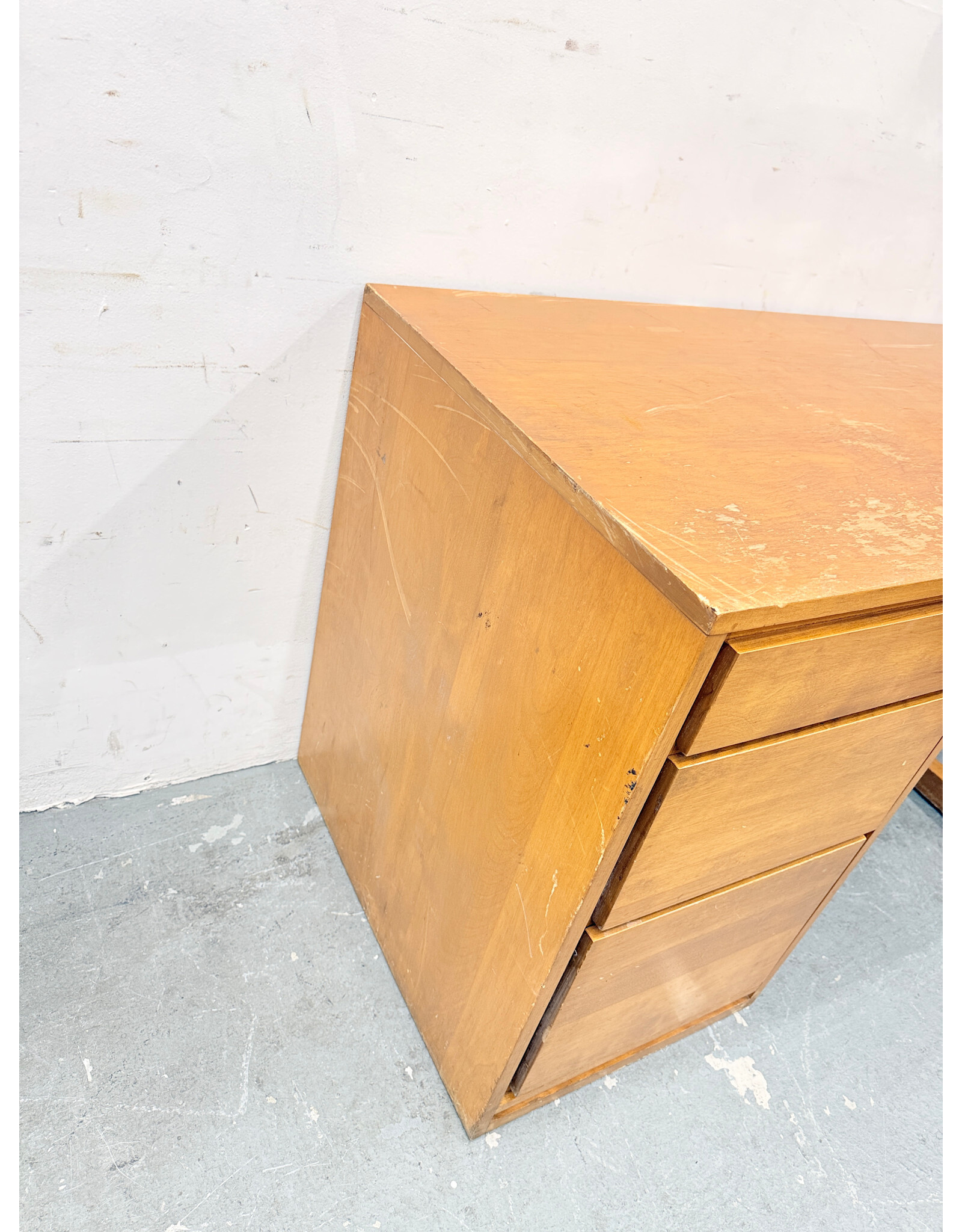 Mid-Century Modern Birch Writing Desk