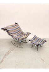 Puff Rocker Lounge Chair with Ottoman