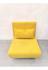 Modern Mustard Yellow Convertible Sleeper Lounge Chair