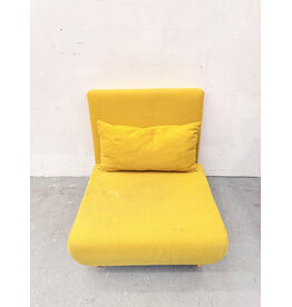 Modern Mustard Yellow Convertible Sleeper Lounge Chair