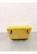 Modern Mustard Yellow Convertible Sleeper Lounge Chair
