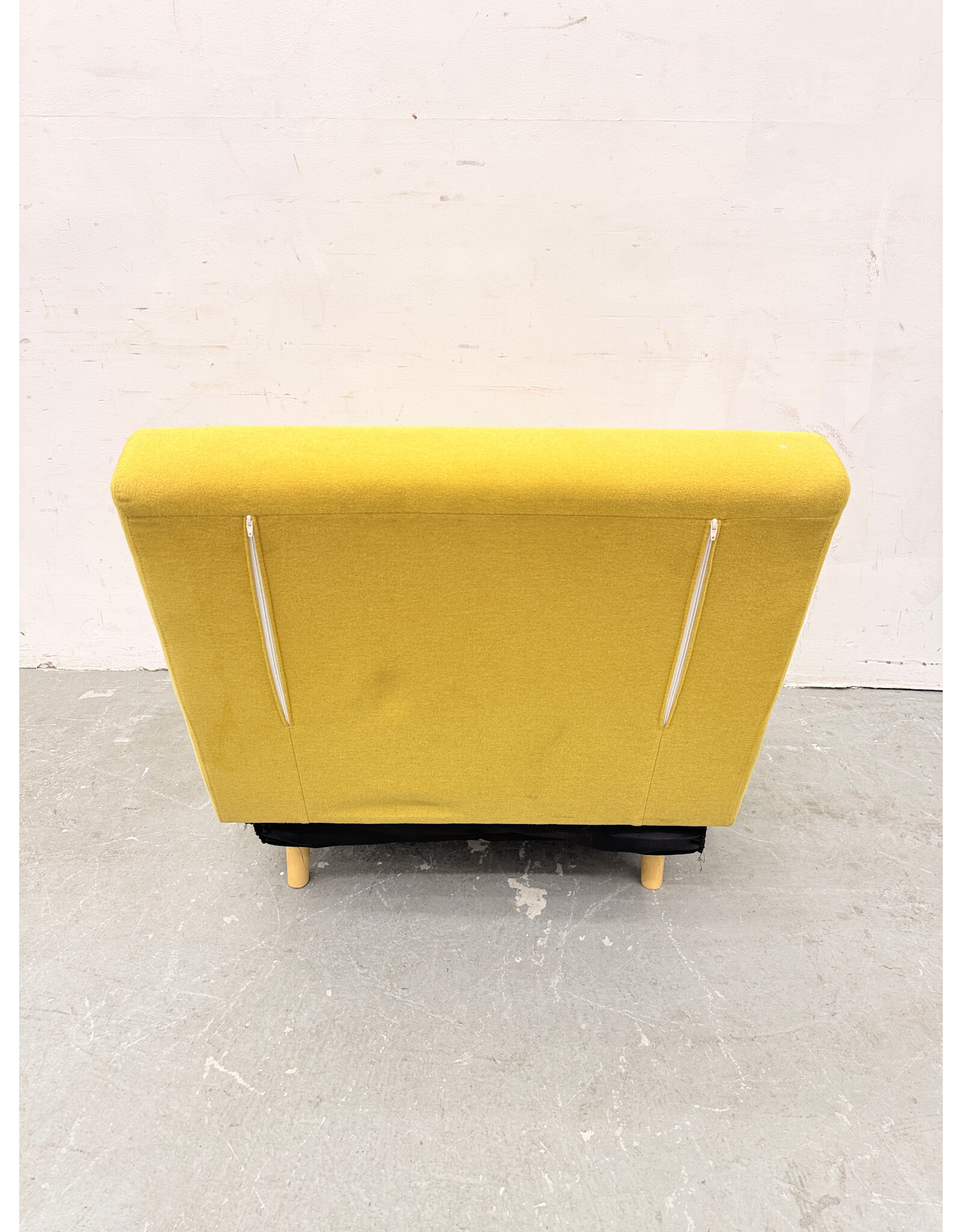 Modern Mustard Yellow Convertible Sleeper Lounge Chair