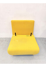 Modern Mustard Yellow Convertible Sleeper Lounge Chair