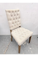 Restoration Hardware Upholstered Tufted Dining Chairs