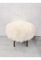 Mongolian Lamb Fur Stool