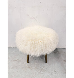 Mongolian Lamb Fur Stool