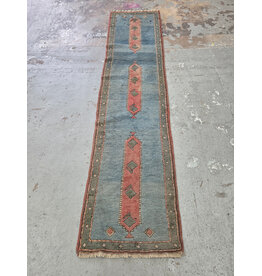 Vintage Turkish Hand-knotted Runner