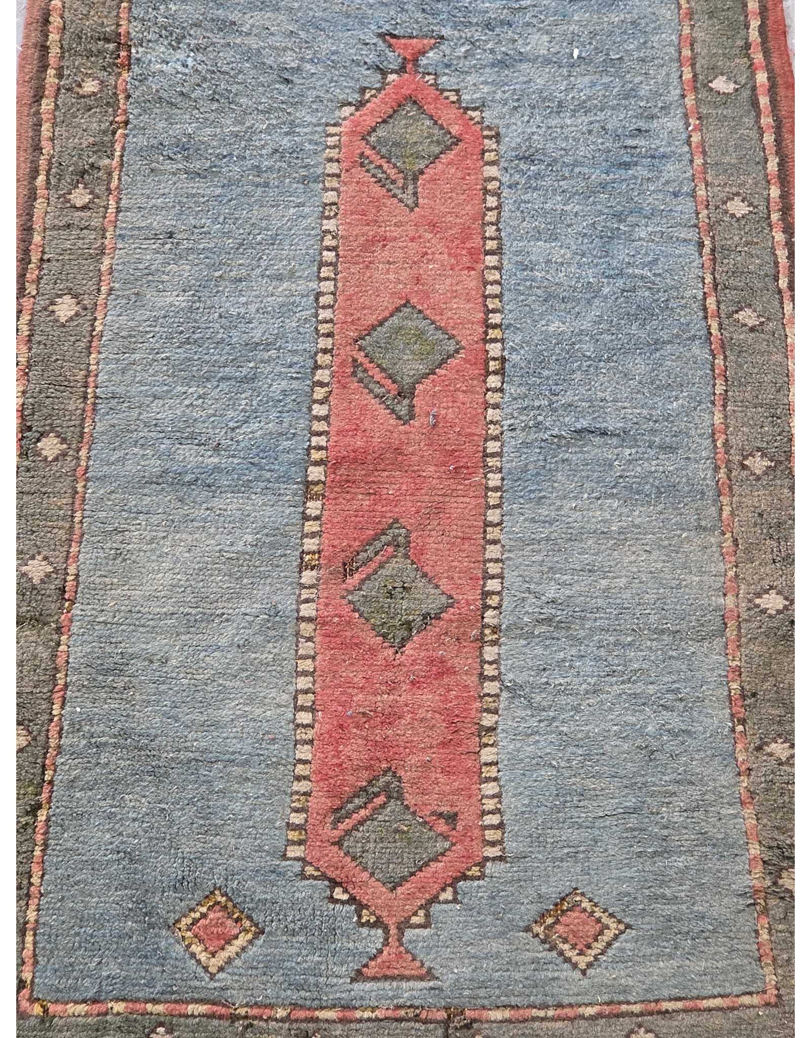 Vintage Turkish Hand-knotted Runner