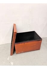 Vintage Style Leather-Bound Trunk
