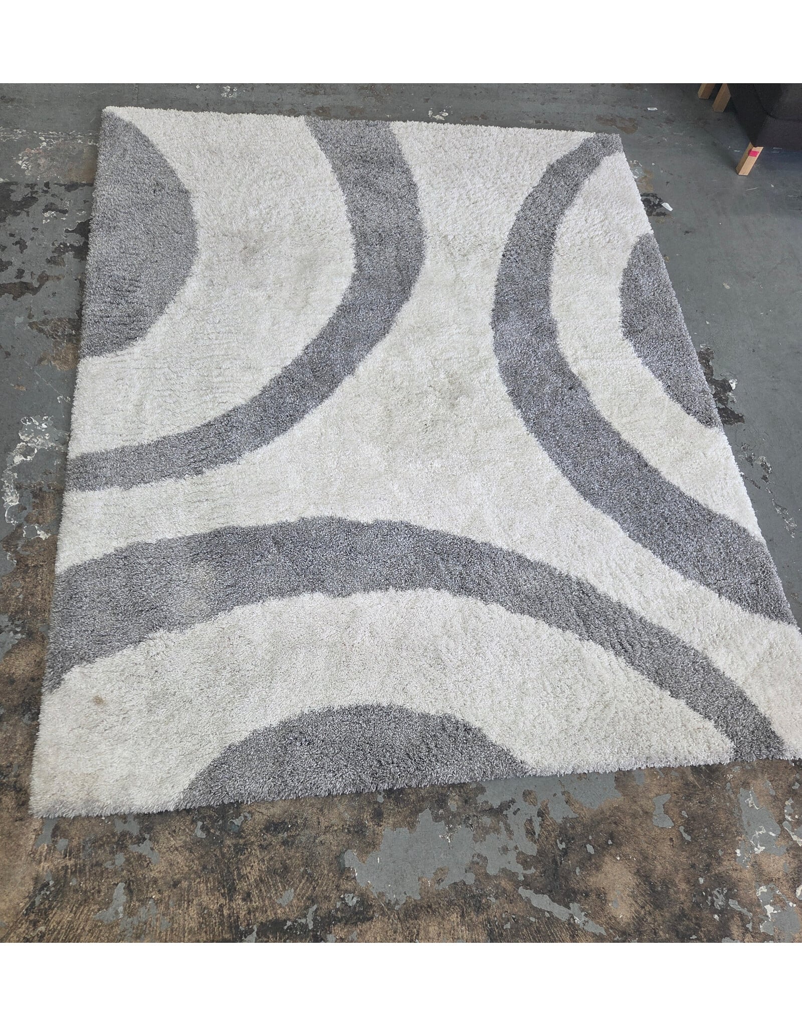Safavieh Ivory/Gray Portofino Shag Area Rug