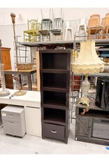 Modern 4-Shelf/1-Drawer Display Cabinet