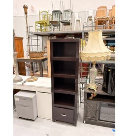 Modern 4-Shelf/1-Drawer Display Cabinet