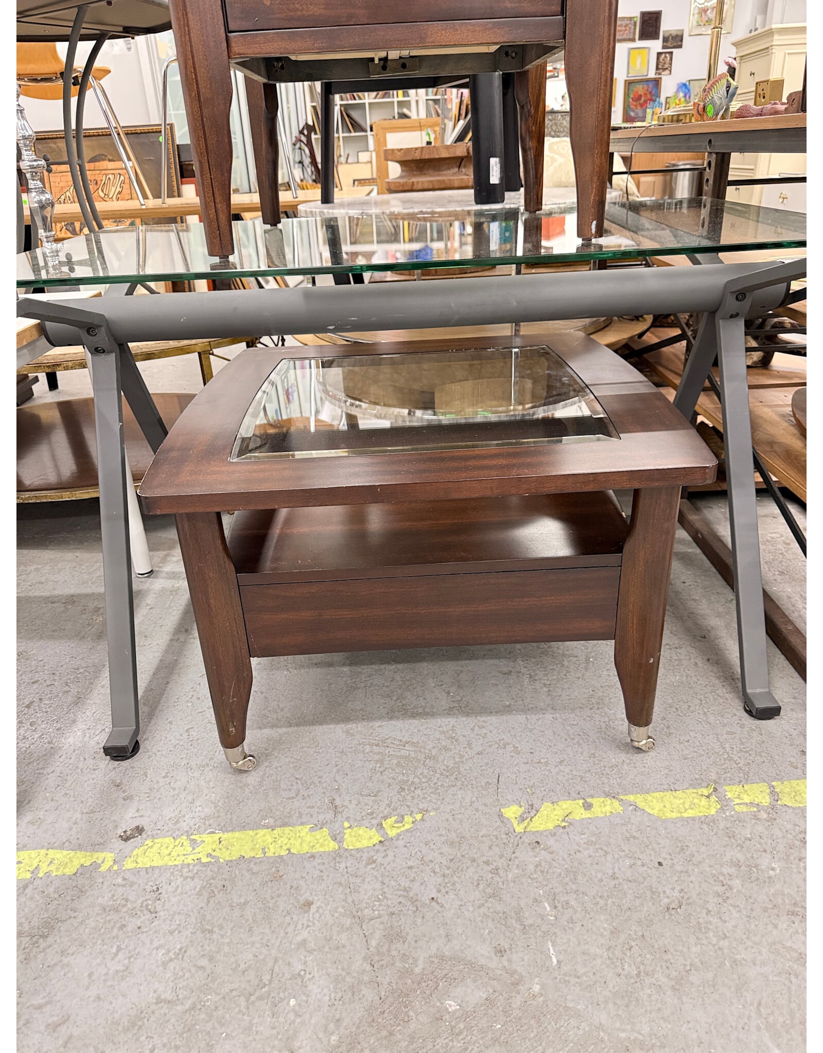 Dark Walnut Wooden Table