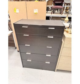Modern dark Espresso 5-Drawer Dresser