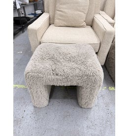 Roundhill Furniture Zorya Fuzzy Ottoman